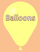 Balloons, ribbons, weights ...